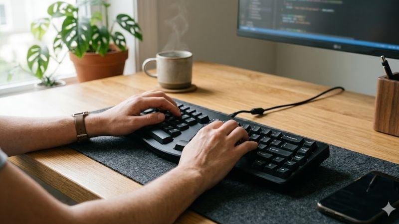 Understanding Key Typing Angles and Posture